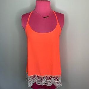 New *Tag Attached* Neon Orange Tank Top